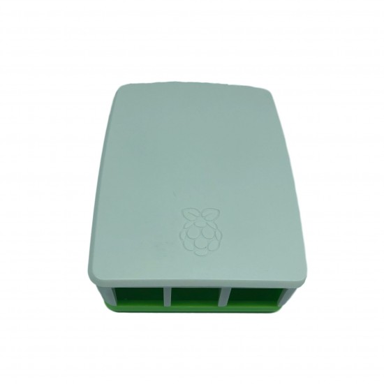 Official Protective Case Classic Green White Plastic Box for Raspberry Pi 4B
