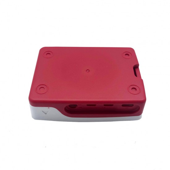 Official Protective Case Classic Red and White Plastic Box for Raspberry Pi 4B