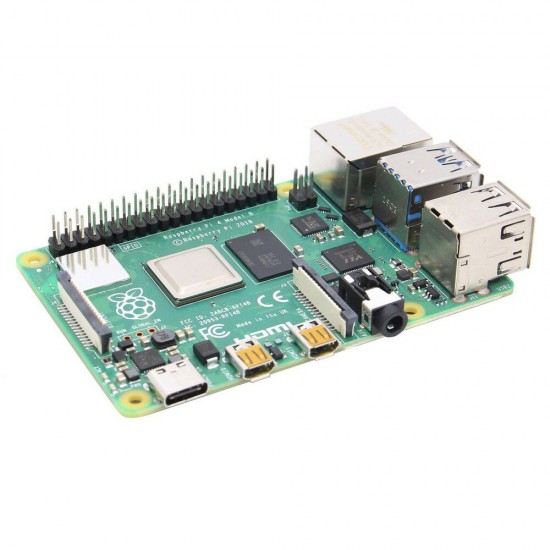 Raspberry Pi 4 Model B 8GB RAM Mother Board Mainboard with Sliver Aluminum Alloy Case + Cooling Fan