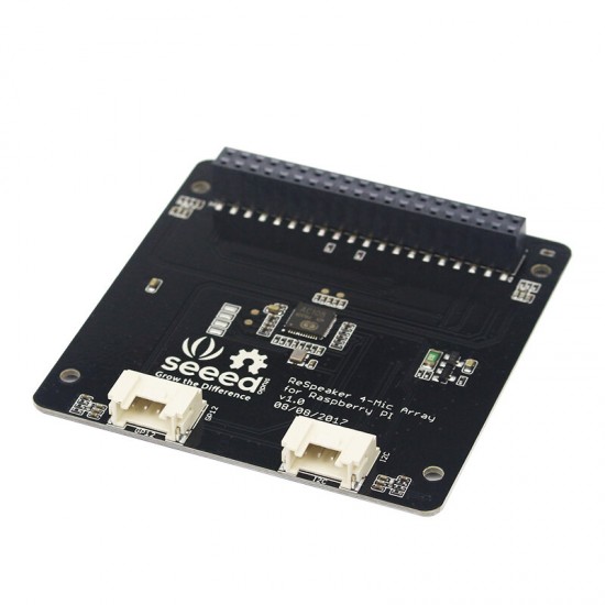 4-Mic Array AI Voice Quad-microphone Expansion Board for Raspberry Pi 4B