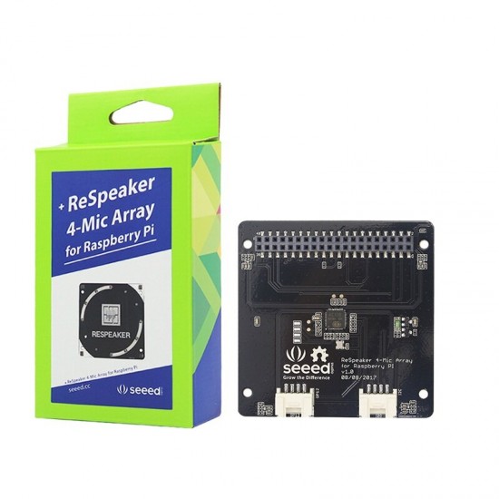 4-Mic Array AI Voice Quad-microphone Expansion Board for Raspberry Pi 4B 4-Mic Array AI Voice Quad-microphone Expansion Board for Raspberry Pi 4B