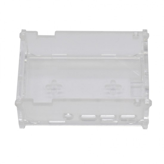 Transparent DIY Acrylic Case Box Shell with Screw and Silver Thin Copper Aluminum Heatsink for 3.5 Inch TFT Screen Raspberry Pi 4B
