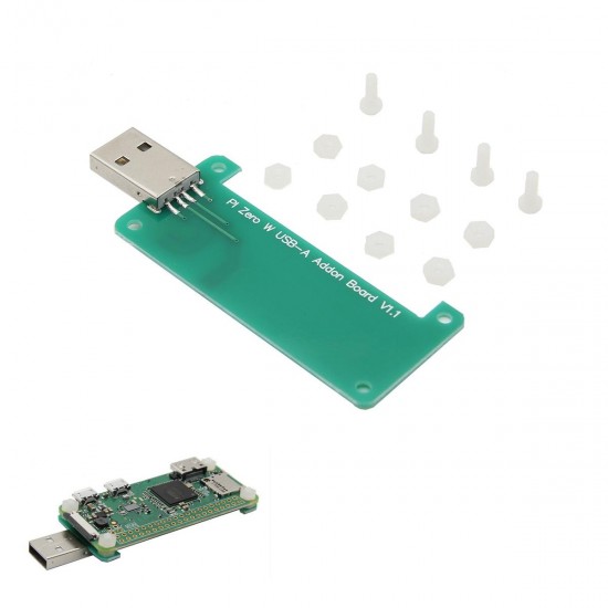 USB-A Addon Board V1.1 USB Connector Expansion Board For Raspberry Pi Zero / Zero W USB-A Addon Board V1.1 USB Connector Expansion Board For Raspberry Pi Zero / Zero W