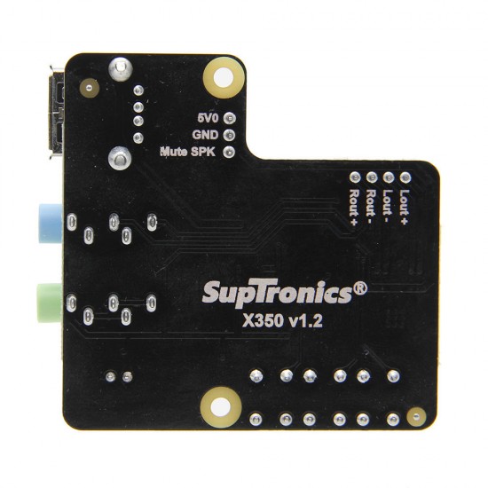 X350 USB Audio Board Support Microphone Input / Audio Input & Output For PC/Raspberry Pi 3 Model B+(plus)/3B/2B/B+