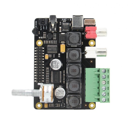 X400 V3.0 DAC+ AMP Full-HD Class-D Amplifier I2S PCM5122 Audio Expansion Board For Raspberry Pi