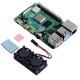 ZP0037 Dual Cooling Fan + Heatsink DIY Radiating Kit for Raspberry Pi 4B/3B+/3B/2B+/2B