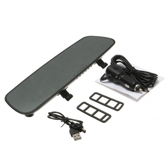2.4 Inch Car DVR Rear View Mirror 1080P Android Front Rear Camera Recorder 2.4 Inch Car DVR Rear View Mirror 1080P Android Front Rear Camera Recorder