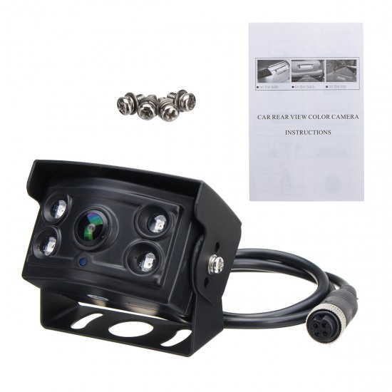 4 Pin CCD 150° 4 LED Night Vision Waterproof Car Rear View Camera For Truck 4 Pin CCD 150° 4 LED Night Vision Waterproof Car Rear View Camera For Truck