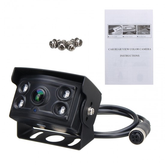 4 Pin CCD 150° 4 LED Night Vision Waterproof Car Rear View Camera For Truck