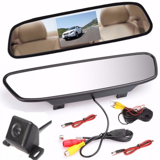 4.3 Inch LCD Monitor Car Rear View Camera Kit Backup Camera Support Night Vision 4.3 Inch LCD Monitor Car Rear View Camera Kit Backup Camera Support Night Vision