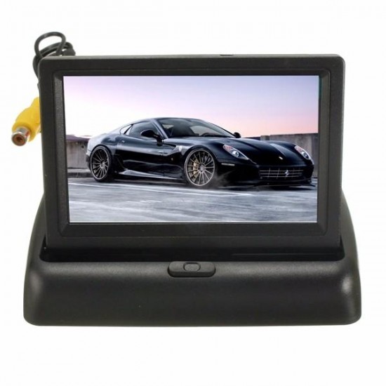 4.3 Inch LCD Monitor Wireless IR Night Vision Rear View Reverse Camera kit 4.3 Inch LCD Monitor Wireless IR Night Vision Rear View Reverse Camera kit