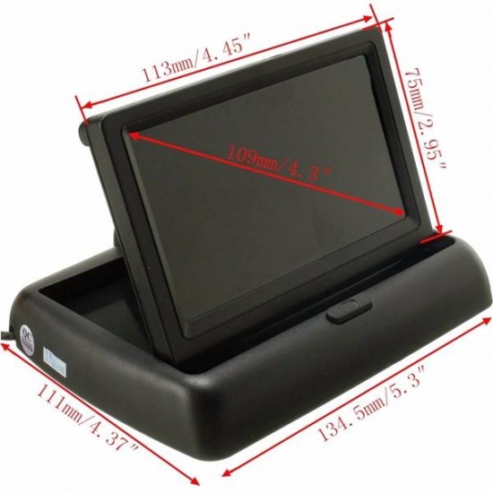 4.3 Inch LCD Monitor Wireless IR Night Vision Rear View Reverse Camera kit 4.3 Inch LCD Monitor Wireless IR Night Vision Rear View Reverse Camera kit