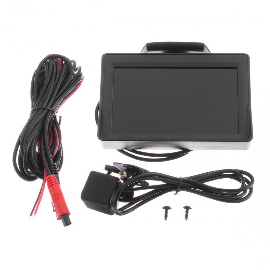 4.3 Inch TFT Car LCD Monitor Car Rear View Reverse Night Vision Backup Camera Kit