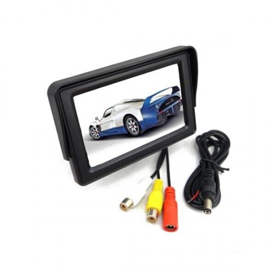 4.3 Inch TFT LCD Car Rear View Monitor Color Screen For CCTV Camera