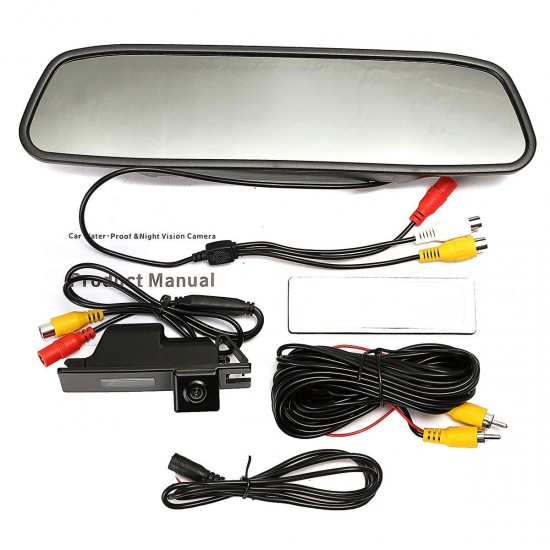4.3 Inch TFT LCD Color Monitor CCD Reverse HD Digital Car Rear View Camera For Vauxhall Zafira