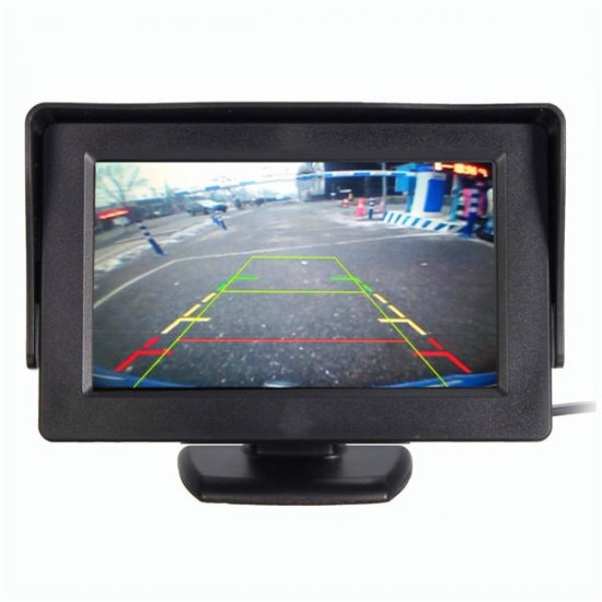 4.3 inch LCD Car Rear View Monitor+Waterproof Night Vision Reverse Parking Camera