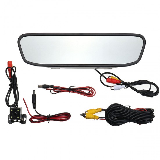 4.3inch Car LCD TFT Mirror Rear View Monitor 4LED Night Vision Rear View Camera 4.3inch Car LCD TFT Mirror Rear View Monitor 4LED Night Vision Rear View Camera