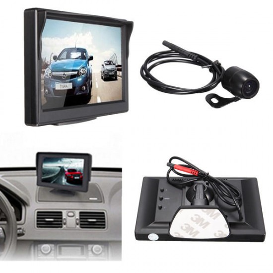 5Inch TFT LCD Car Monitor+CMOS Waterproof Night Vision Reverse Camera 5Inch TFT LCD Car Monitor+CMOS Waterproof Night Vision Reverse Camera