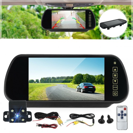7'' Car Rear View LCD Monitor + 4 LED Reversing Backup Camera Night Vision Kit 7'' Car Rear View LCD Monitor + 4 LED Reversing Backup Camera Night Vision Kit