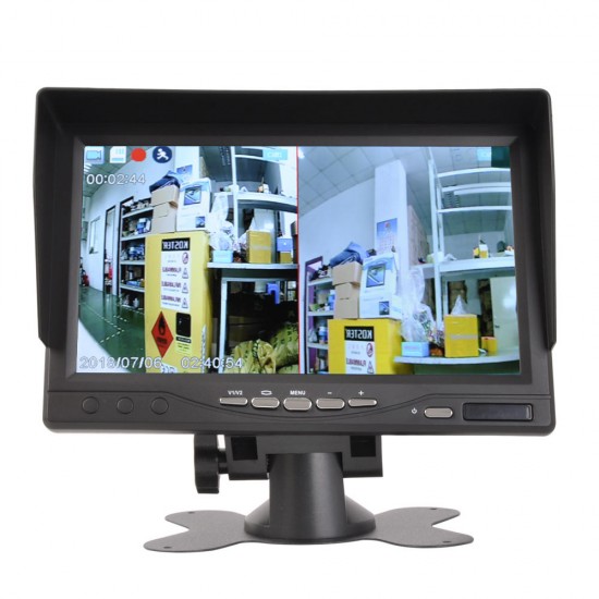 7 Inch AHD Split IPS Monitor Truck Reversing Image Display Car Camera