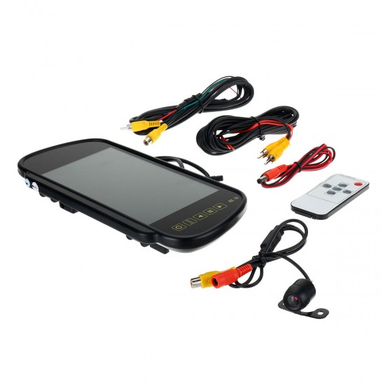 7 Inch LCD Mirror Monitor Car Rear View Kit Reverse Backup Parking Camera 170 Degree IP67 7 Inch LCD Mirror Monitor Car Rear View Kit Reverse Backup Parking Camera 170 Degree IP67