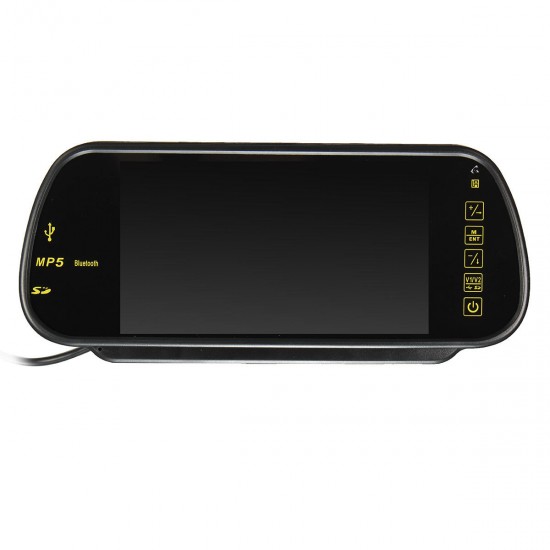 7 Inch LCD Mp5 bluetooth Reversing Camera Car Rear View Parking Mirror Monitor