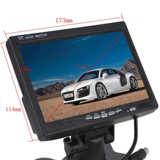 7 Inch TFT LCD Screen Car Monitor For Reversing Rear View Camera 7 Inch TFT LCD Screen Car Monitor For Reversing Rear View Camera