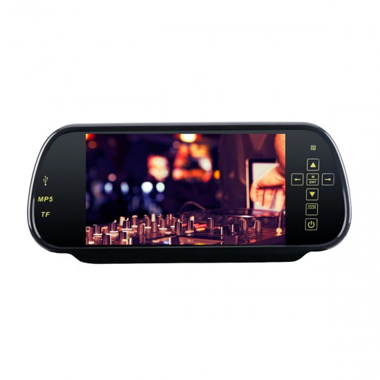 7 Inch bluetooth Hands-free Car MP5 Player Rearview Mirror Display With Rear View Camera