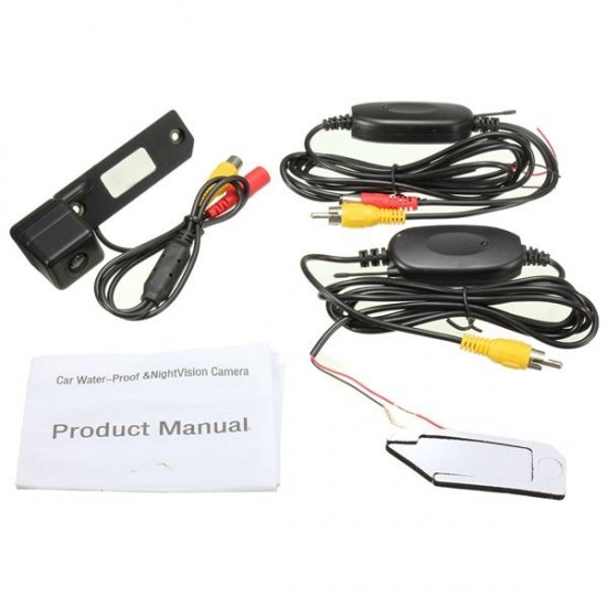 Car CCD Wireless Rear View Video Camera Reverse Cam For VW Passat Golf T5 Caddy Touran