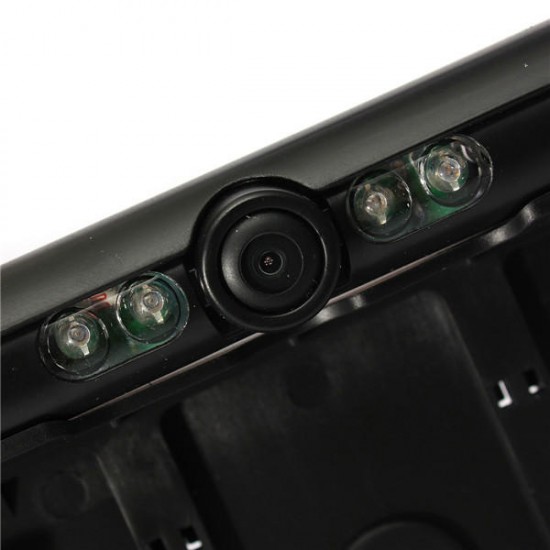Car HD 170 Degree 4 LED Reverse Rear View Backup Camera License Plate Parking Night Car HD 170 Degree 4 LED Reverse Rear View Backup Camera License Plate Parking Night