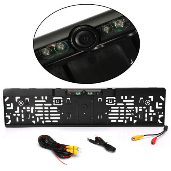 Car HD 170 Degree 4 LED Reverse Rear View Backup Camera License Plate Parking Night Car HD 170 Degree 4 LED Reverse Rear View Backup Camera License Plate Parking Night