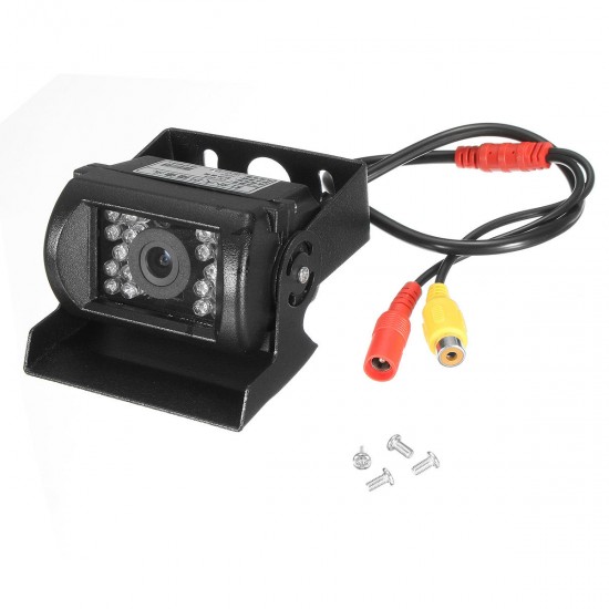 Waterproof 18 IR LED 120 Degree Rear View Backup Reverse Camera Car Truck 12V 24V