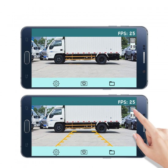 Wireless WiFi Car Trucks RV Trailers Campers Waterproof Rear View Camera for Smartphone Tablet Android