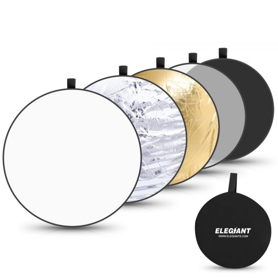 EGP-B04 5 in1 43 Inch/110cm Light Reflector for Photography Portable Photo Reflector Collapsible Multi-Disc with Bag