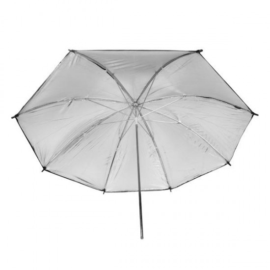 33 Inch 83cm Photo Studio Flash Reflector Black Sliver Umbrella