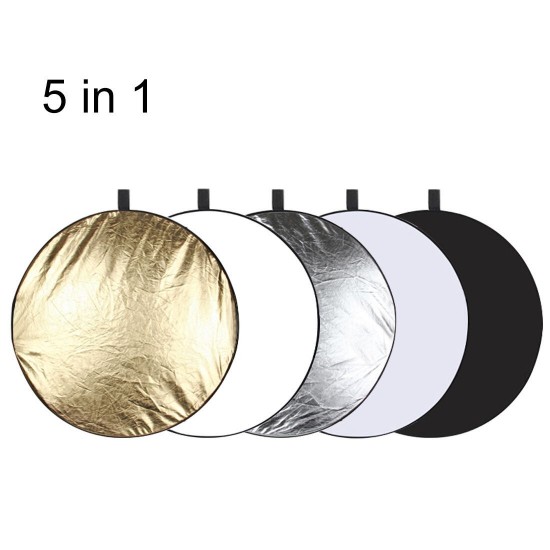 PU5110 110cm 5 in 1 Portable Foldable Studio Photo Collapsible Reflector