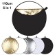 PU5110 110cm 5 in 1 Portable Foldable Studio Photo Collapsible Reflector