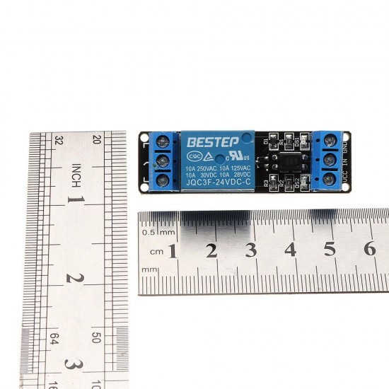 1 Channel 24V Relay Module Optocoupler Isolation With Indicator Input Active Low Level for Arduino - products that work with official Arduino boards