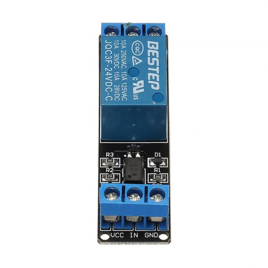 1 Channel 24V Relay Module Optocoupler Isolation With Indicator Input Active Low Level for Arduino - products that work with official Arduino boards 1 Channel 24V Relay Module Optocoupler Isolation With Indicator Input Active Low Level for Arduino - products that work with official Arduino boards