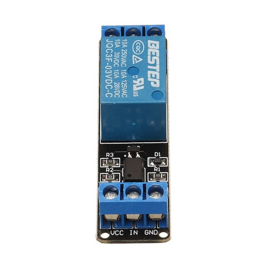 1 Channel 3.3V Low Level Trigger Relay Module Optocoupler Isolation Terminal for Arduino - products that work with official Arduino boards