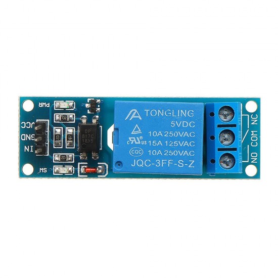 1 Channel 5V Relay Module with Optocoupler Isolation Relay Single-chip Extended Plate High Level Trigger