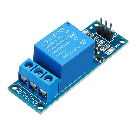 1 Channel 5V Relay Module with Optocoupler Isolation Relay Single-chip Extended Plate High Level Trigger