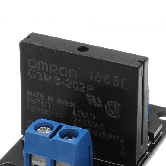 1 Channel DC 12V Relay Module Solid State High and low Level Trigger 240V2A 1 Channel DC 12V Relay Module Solid State High and low Level Trigger 240V2A
