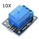 10Pcs 5V Relay Module 5-12V TTL Signal 1 Channel High Level Expansion Board