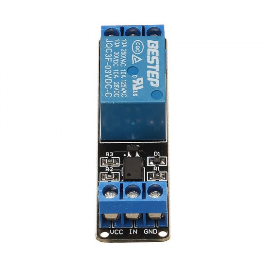 10pcs 1 Channel 3.3V Low Level Trigger Relay Module Optocoupler Isolation Terminal