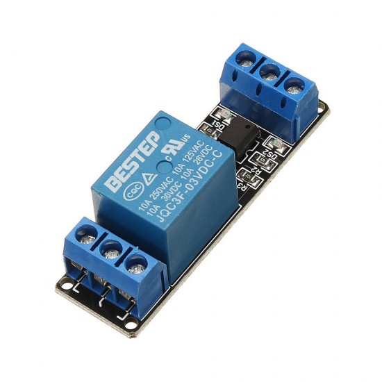 10pcs 1 Channel 3.3V Low Level Trigger Relay Module Optocoupler Isolation Terminal