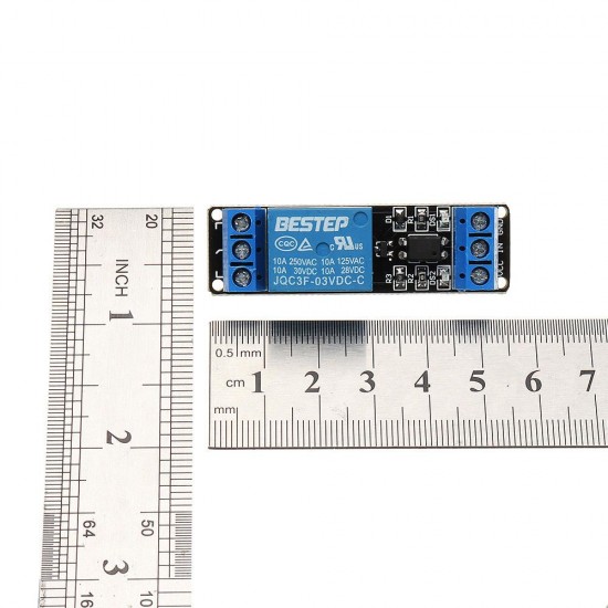 10pcs 1 Channel 3.3V Low Level Trigger Relay Module Optocoupler Isolation Terminal