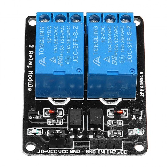 10pcs 2 Channel Relay Module 12V with Optical Coupler Protection Relay Extended Board for Arduino - products that work with official Arduino boards