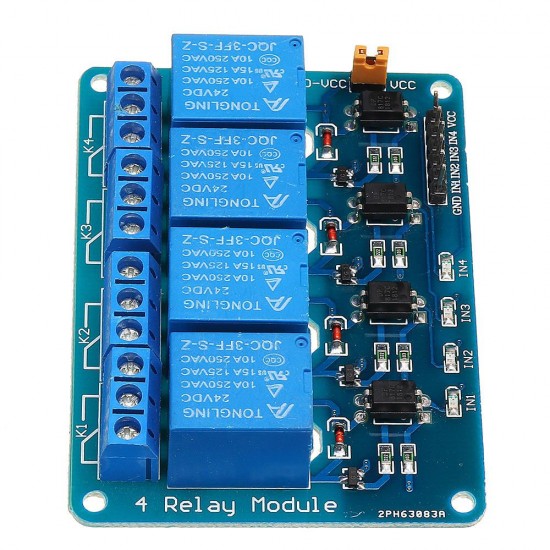 10pcs 24V 4 Channel Relay Module For PIC DSP MSP430