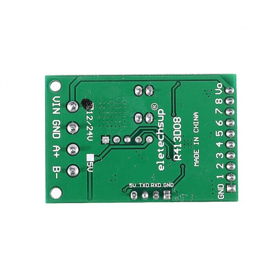 10pcs 6-24V 8CH Channel RS485 Module Modbus RTU Protocol AT Command Multi-function Relay PLC Control Board